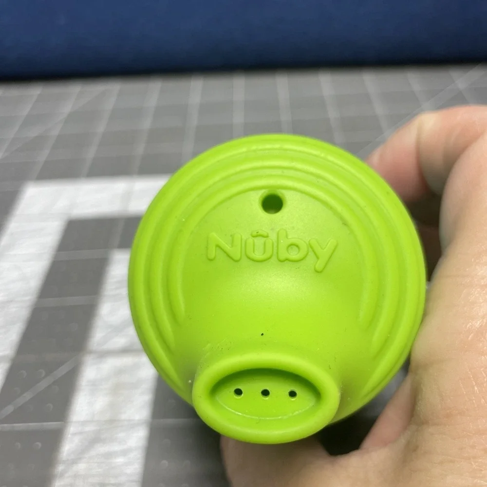 Nuby Baby's First Training Cup, 100% Silicone - Weighted‎ Base - BPA Free